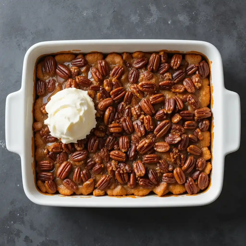 Pecan Pie Dump cake