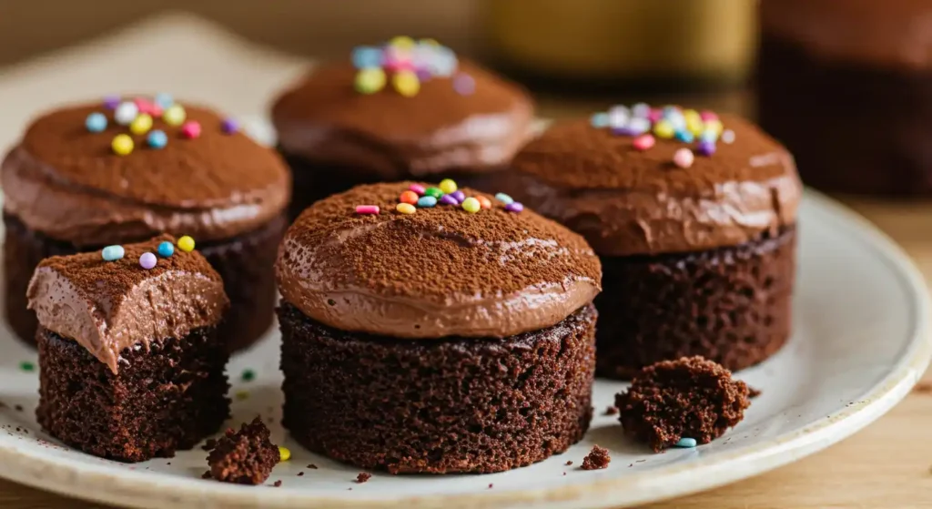 mini chocolate cakes