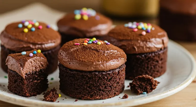 mini chocolate cakes