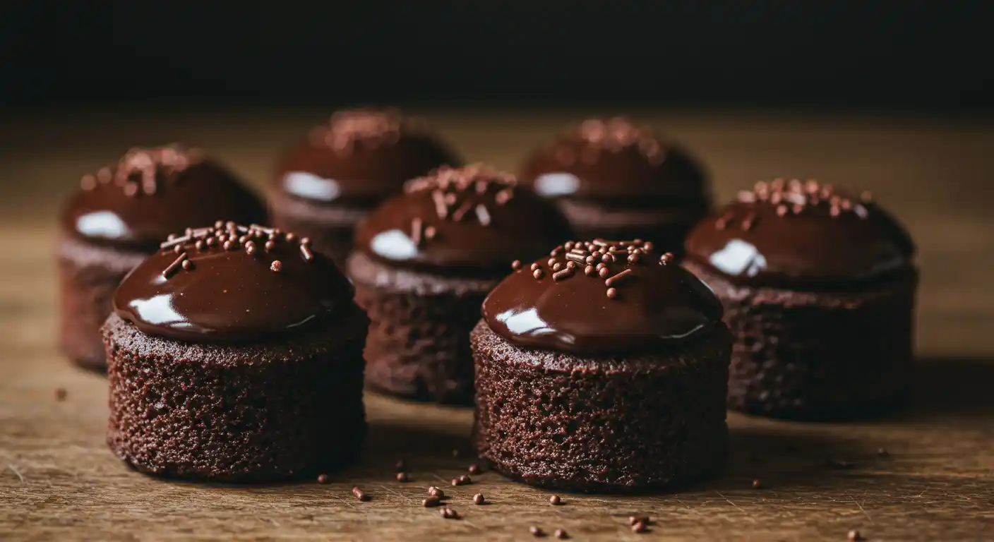 mini chocolate cakes