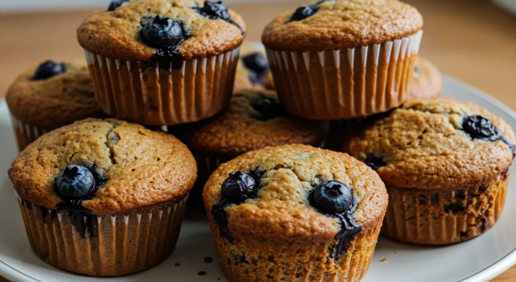 vegan blueberry muffins