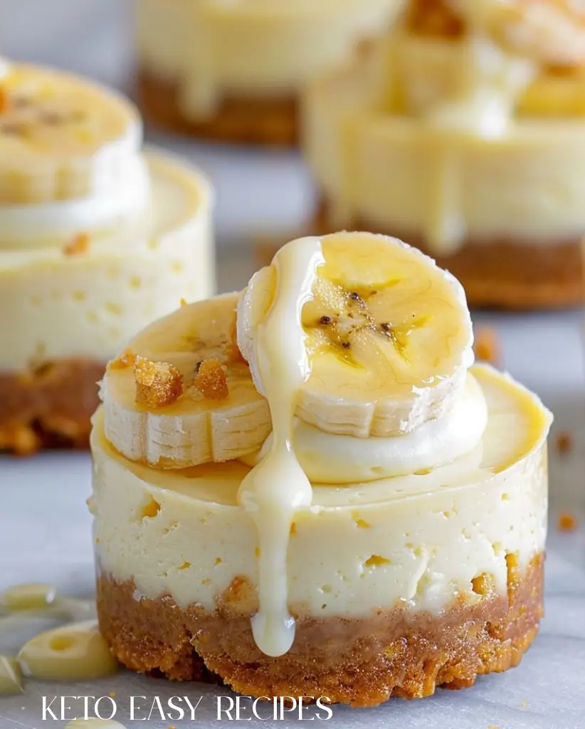 Mini Banana Pudding Cheesecakes