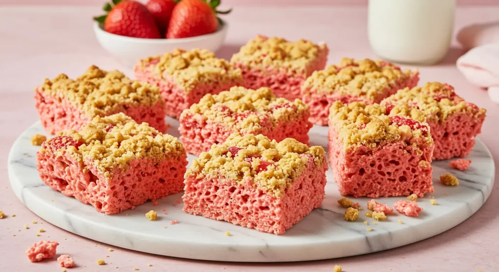 Strawberry Crunch Rice Krispie Treats