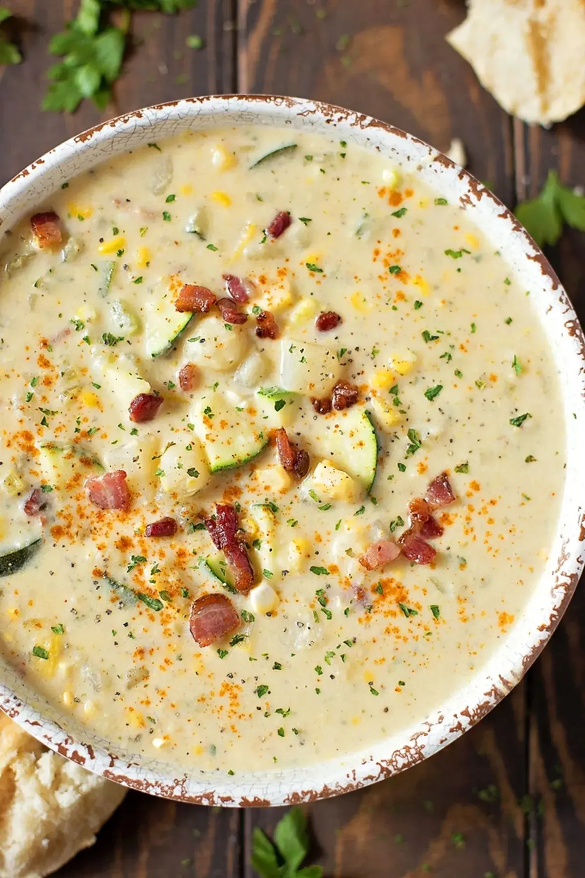 Summer Corn and Zucchini Chowder