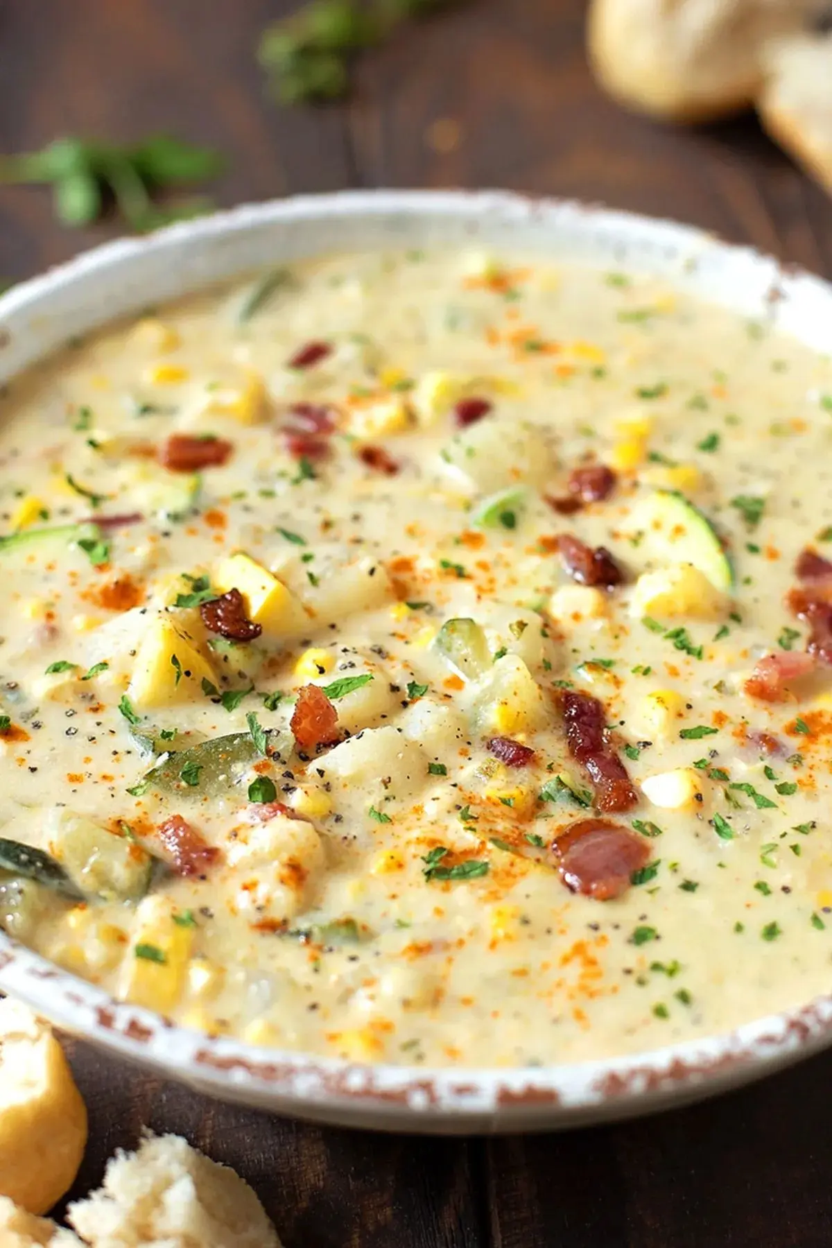Summer Corn and Zucchini Chowder