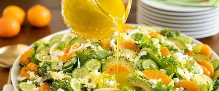 Irish Clementine Cucumber Salad with fresh ingredients served in a bowl